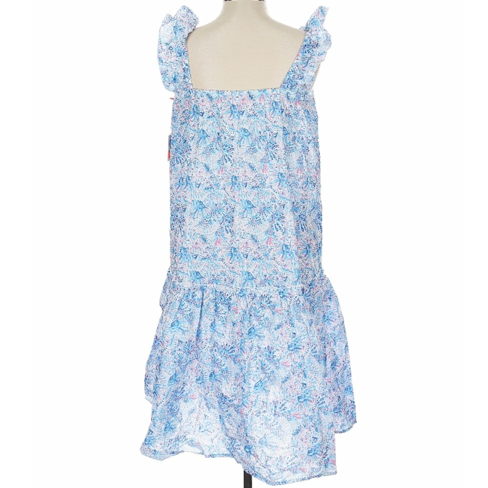 NWT SIMPLY SOUTHERN Confetti Pattern Sleeveless Ruffle Dress Size Large - Picture 3 of 4